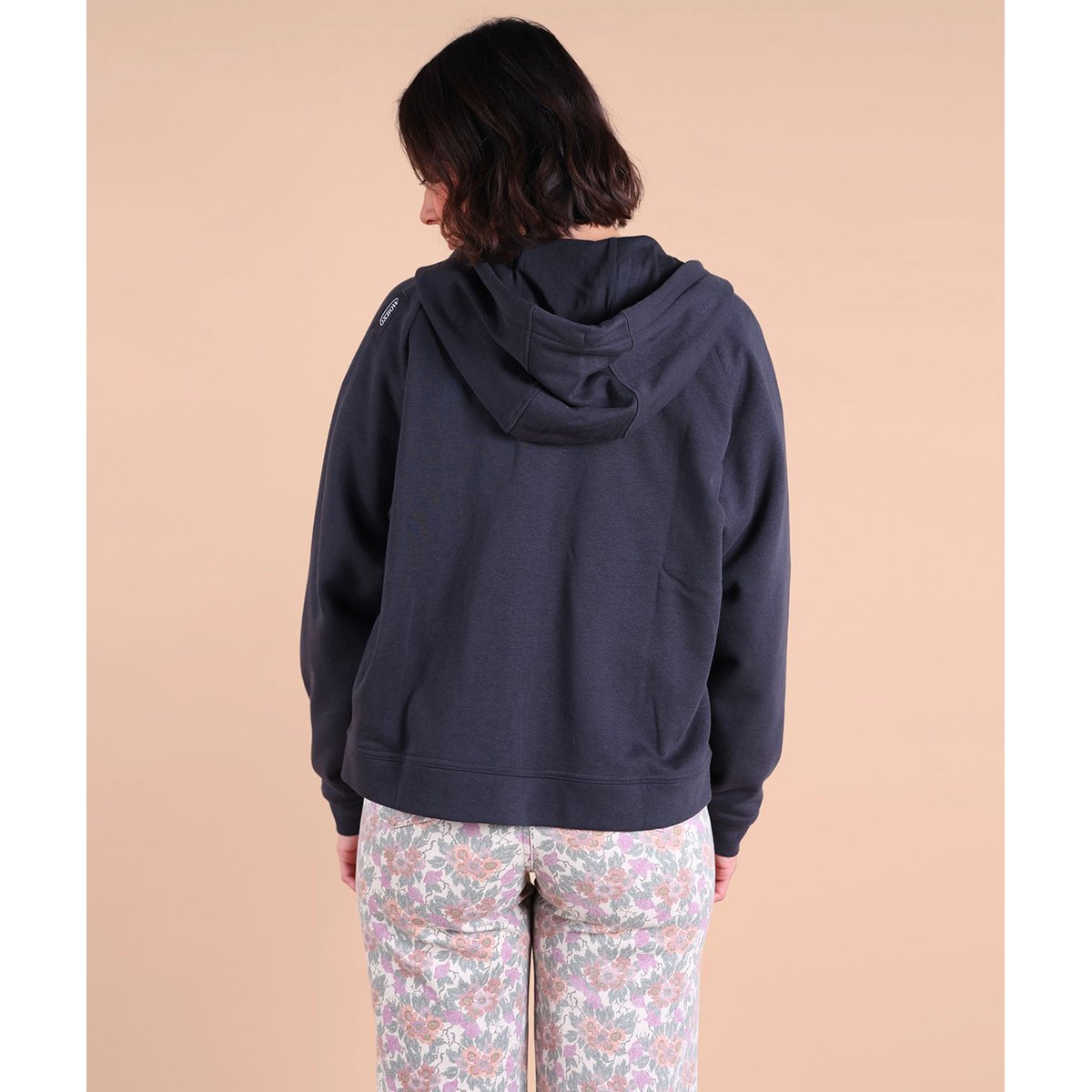 Veste hoodie uni brodérie cur SIMOLIS graphite, OXBOW