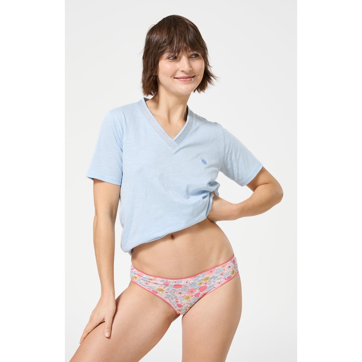 Culotte en coton imprimé Nina multicolore, ARTHUR