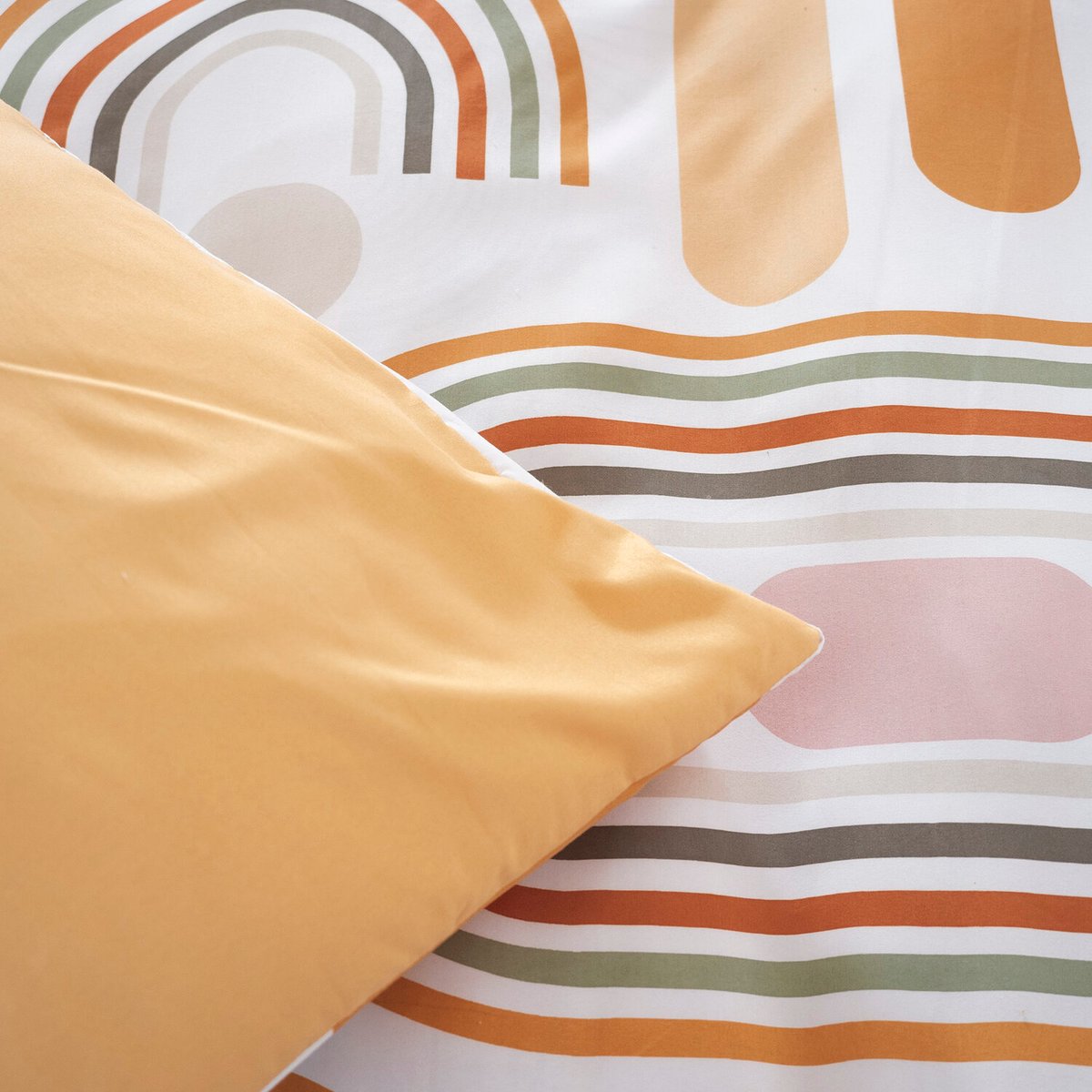 Parure de couette en microfibre, Karting beige, C DESIGN HOME TEXTILE