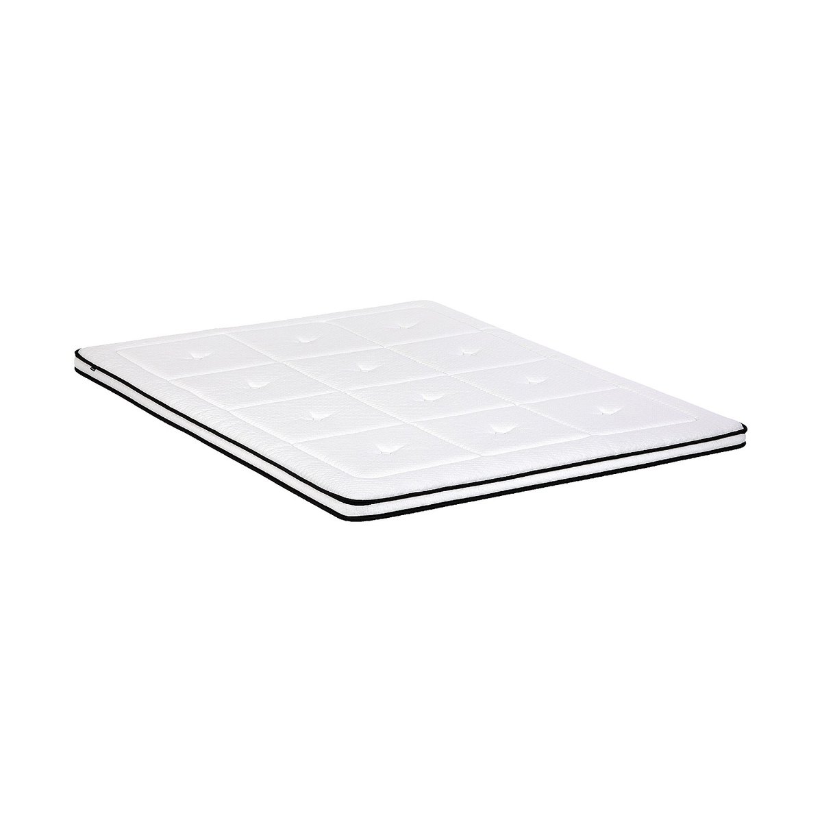 Surmatelas en mousse à mémoire de forme SERENITE blanc, HABITAT