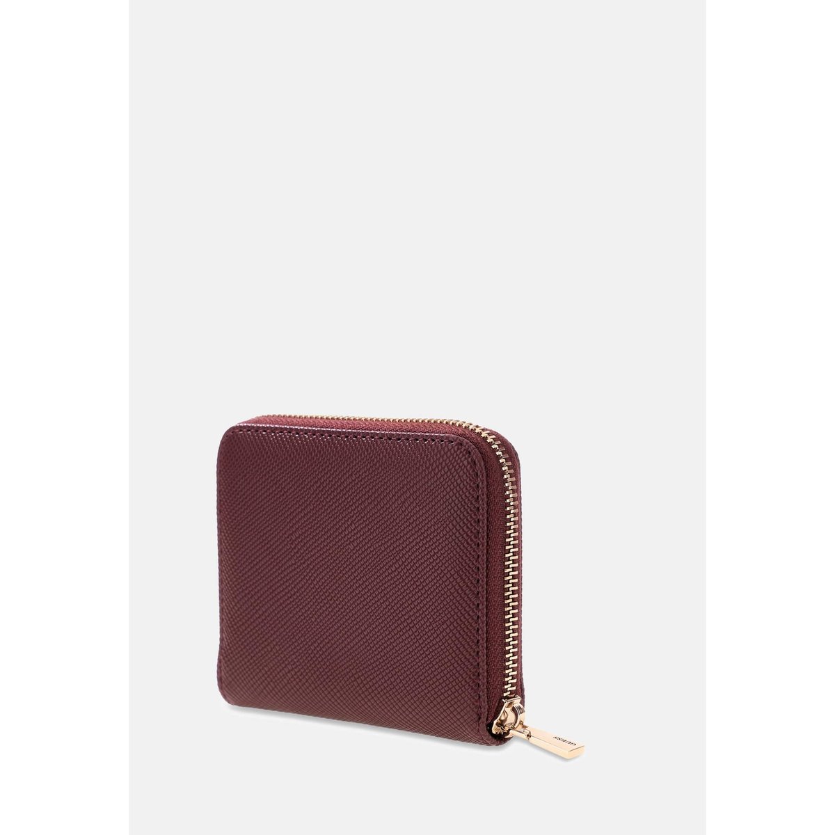Mini Portefeuille Laurel Saffiano bordeaux, GUESS