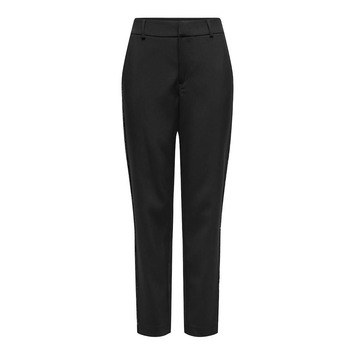Pantalon, bande côté sequins noir, ONLY