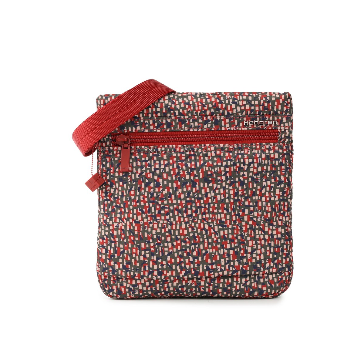 Sac bandoulière compact vertical avec protection RFID print aw25, HEDGREN