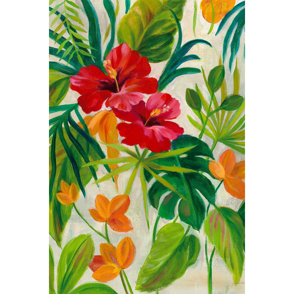 Tableau Jardin tropical tableau alu dibond, HEXOA
