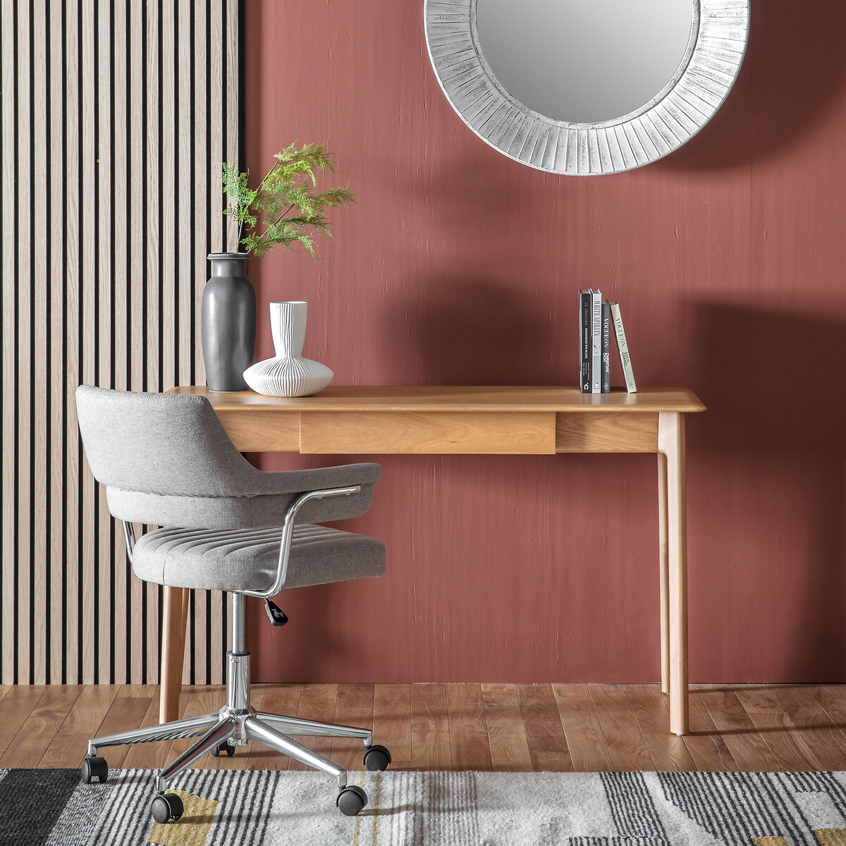 Murwara Oak 1 Drawer Desk oak, ÉDITÉ