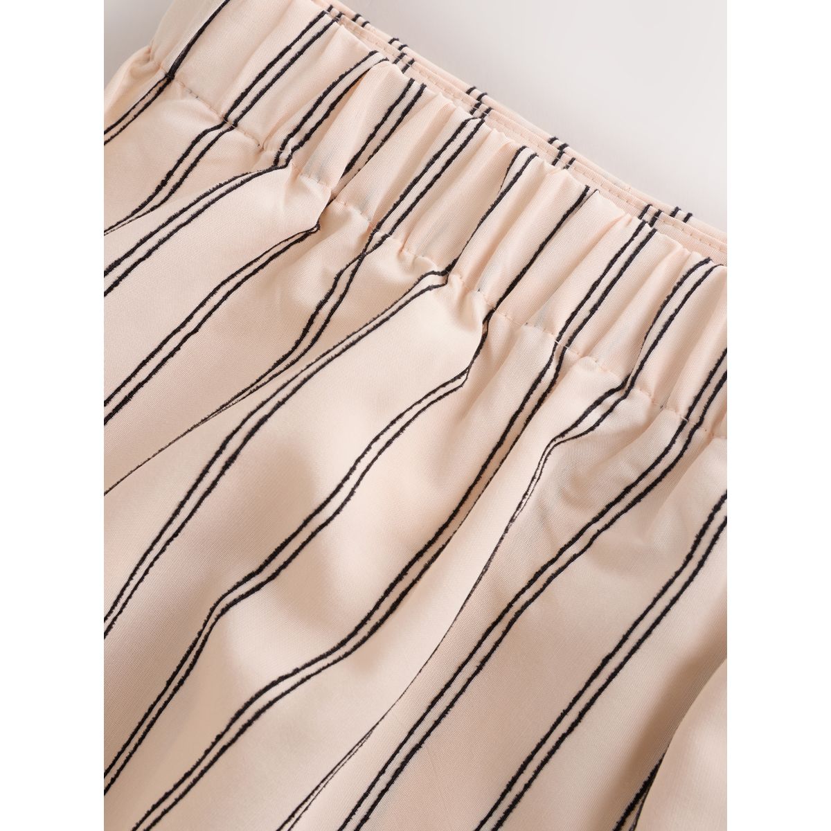 Pantalon large à rayures en chenille rose/noir, NEXT
