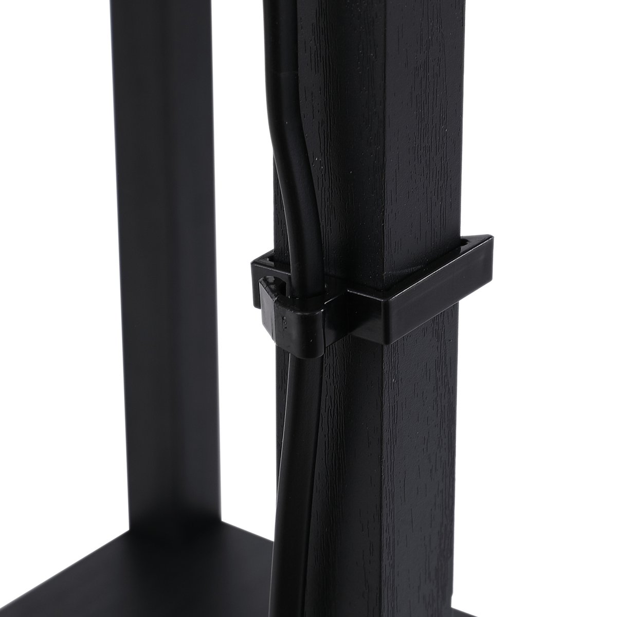 Lampadaire Bois Noir noir, HOMCOM