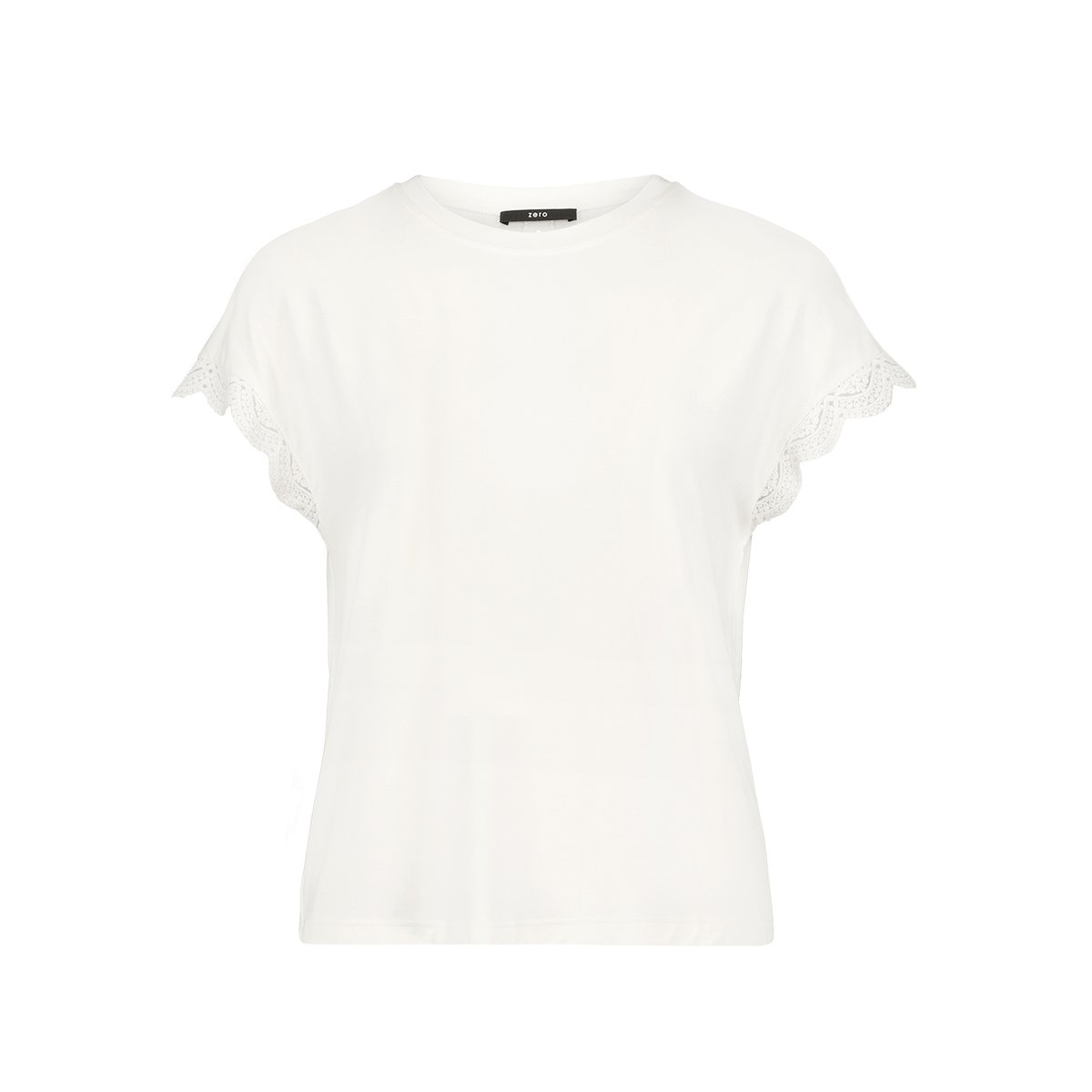 T-shirt en coton en dentelle eggnog, ZERO