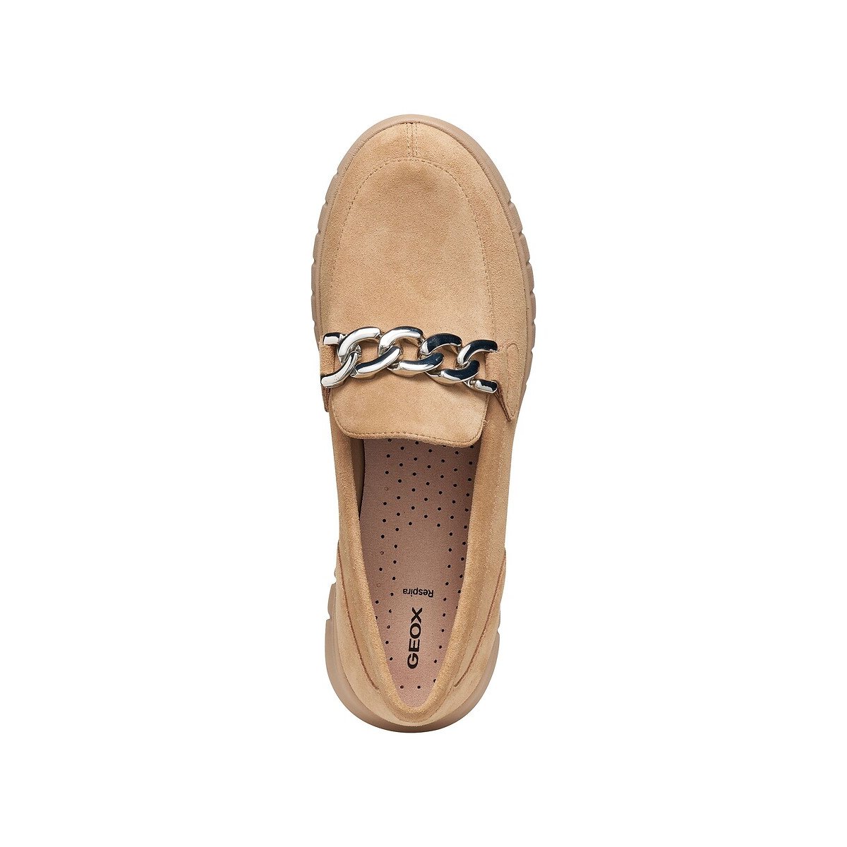 Flextride Suede Loafers camel, GEOX