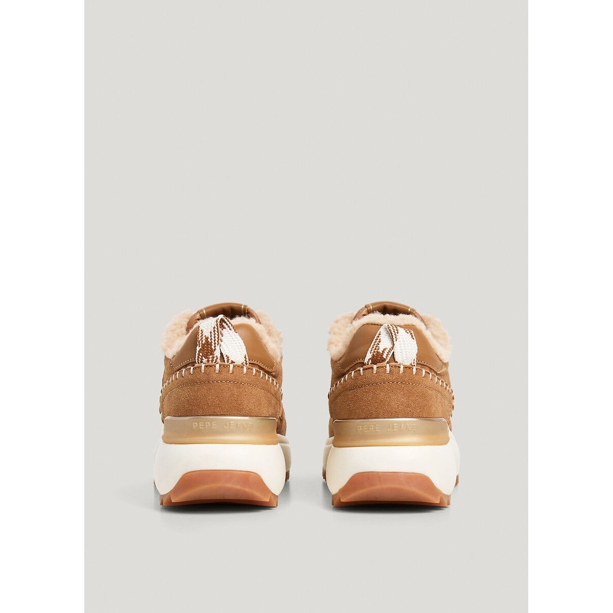 Scarpe da ginnastica foderate KIMI ONE cammello, PEPE JEANS