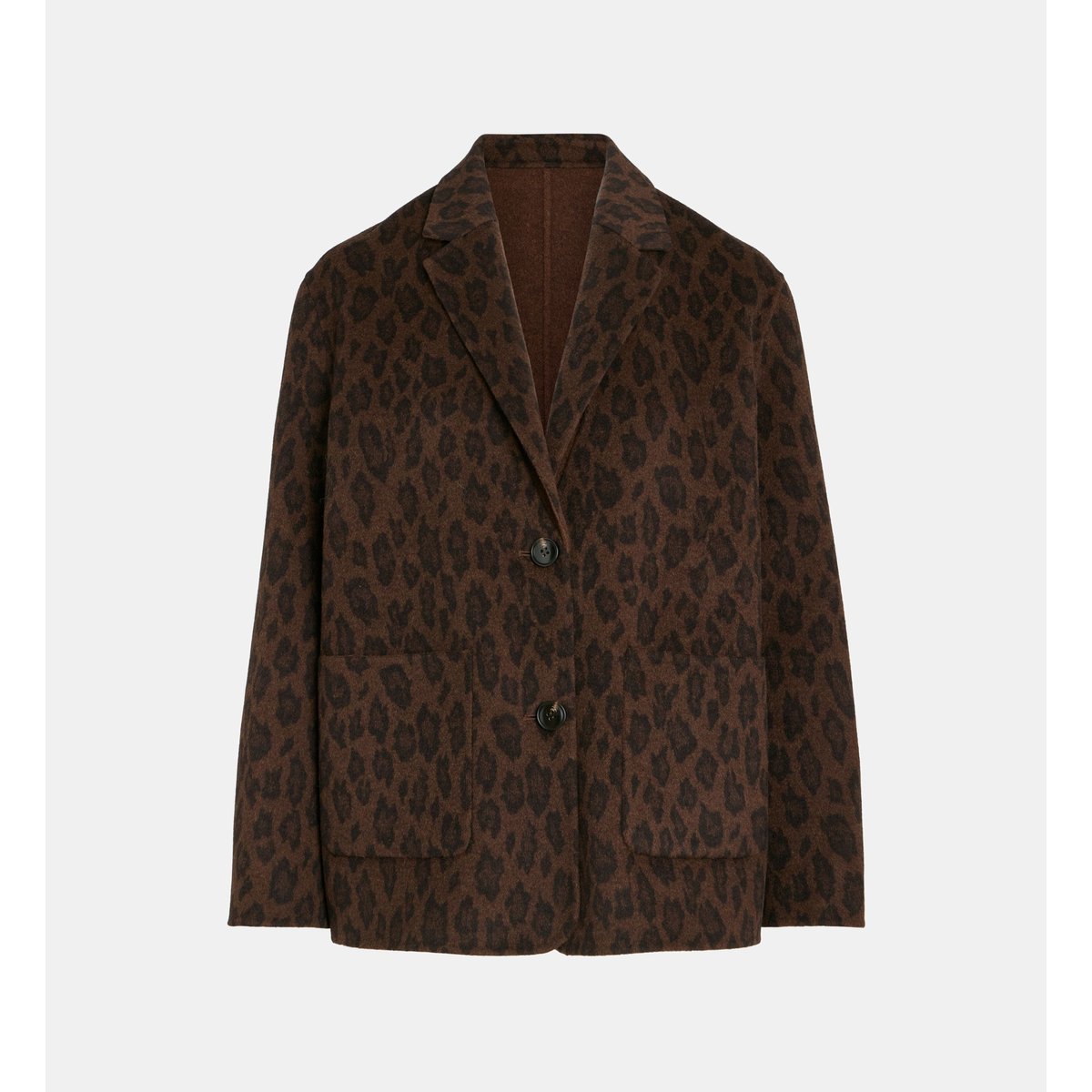 Veste droite mi longue eden bi leo réversible marron et noir, GALERIES LAFAYETTE