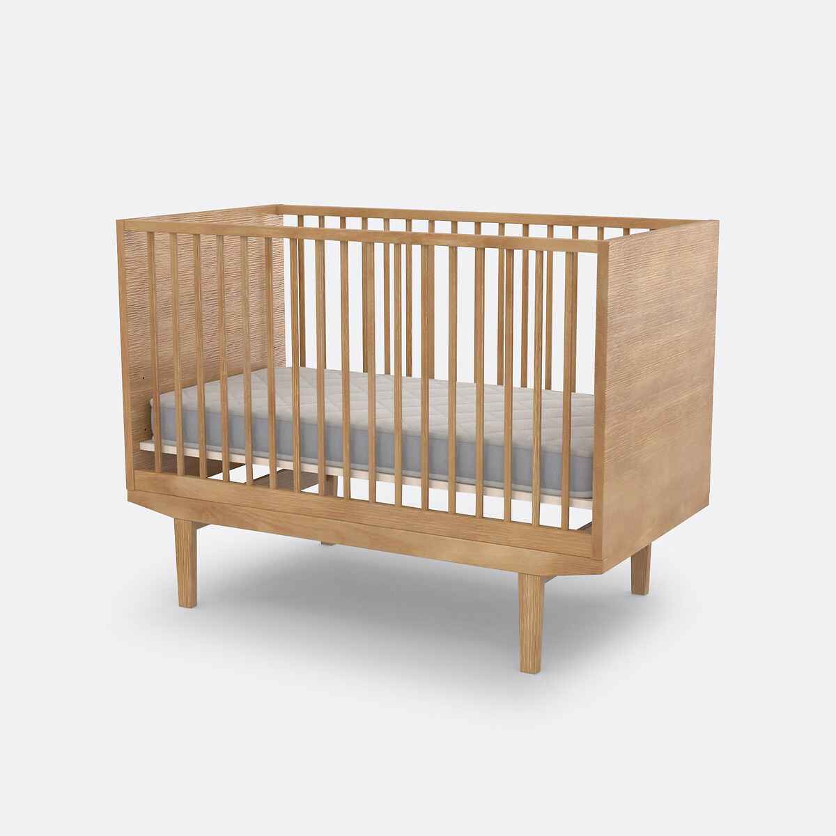 Matelas mousse bébé H12 cm blanc/gris, LA REDOUTE INTERIEURS