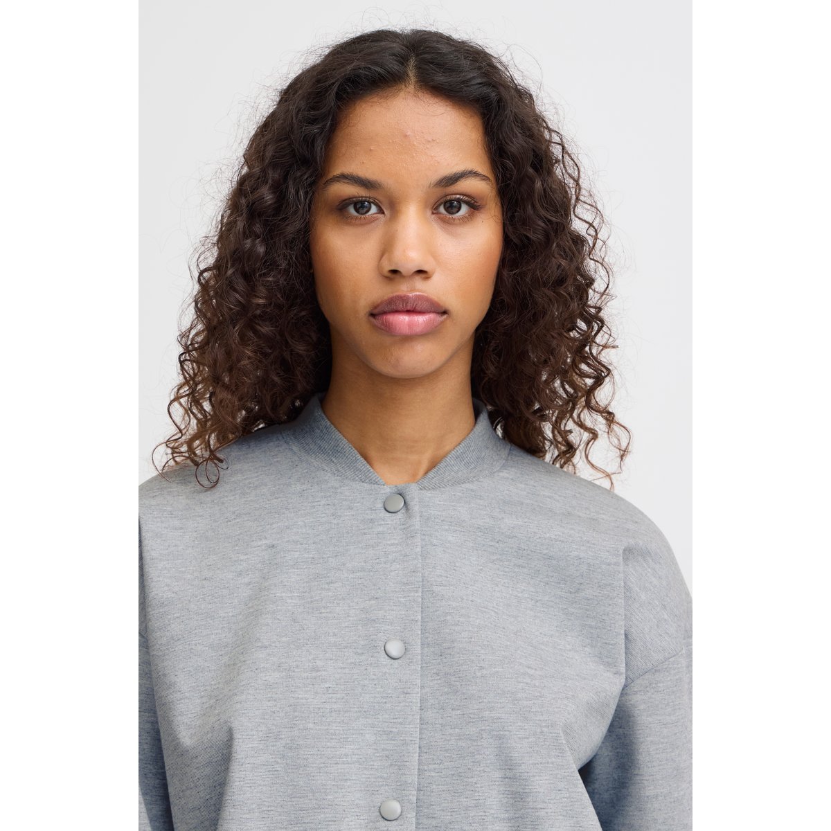 Outerwear gris grey melange, ICHI