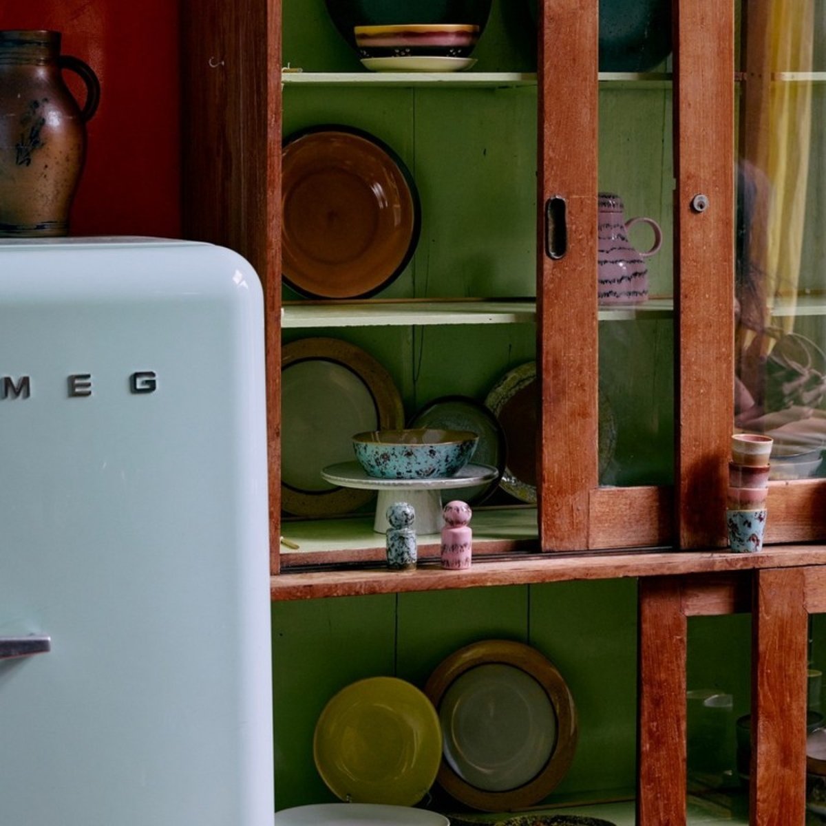 Salière poivrière grès vintage  set de 2 multicolore, HKLIVING
