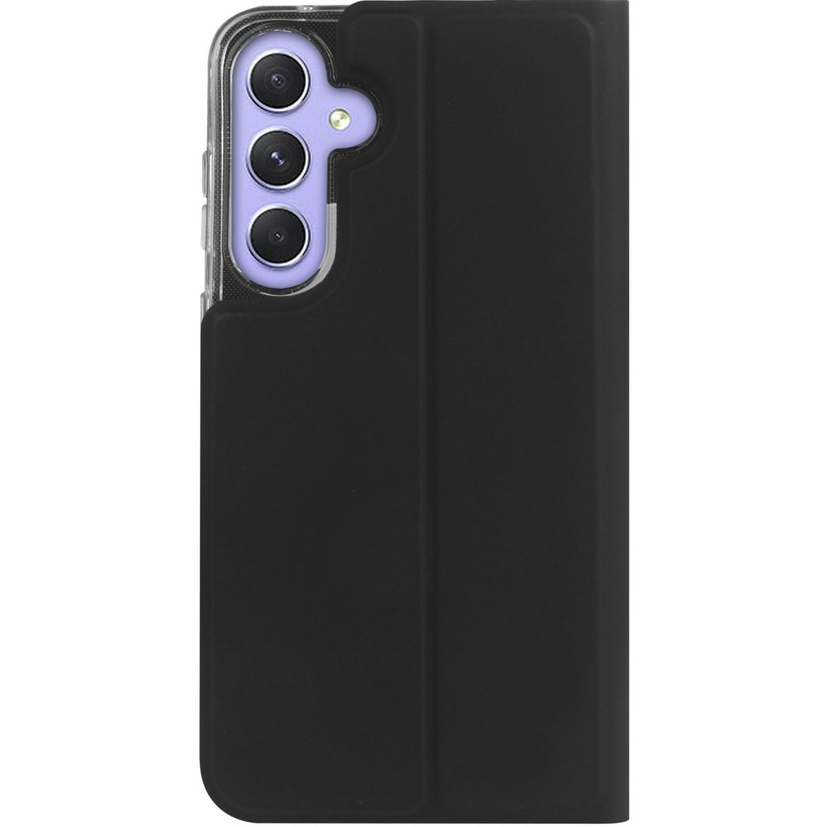 Etui Samsung A55 Folio Noir couleur unique, ESSENTIEL B