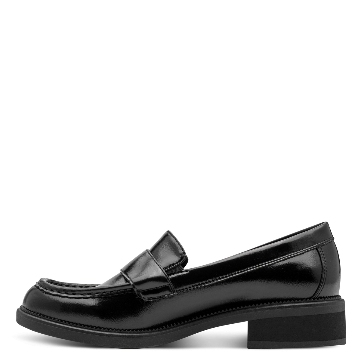 Slipper comfort weite noir laque, TAMARIS