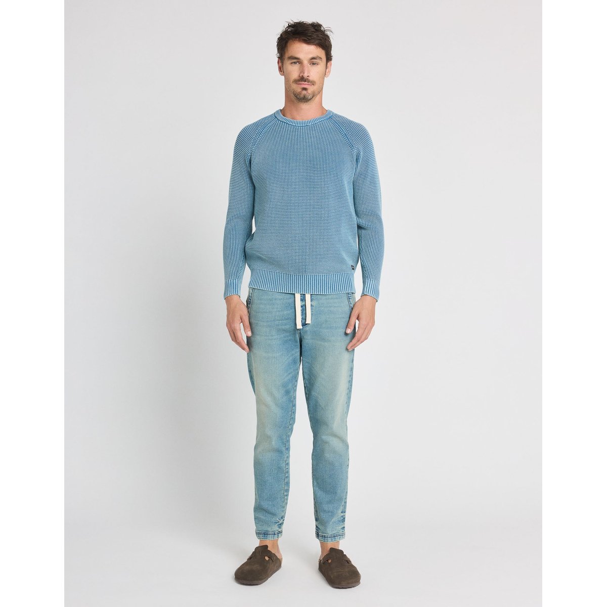 PANTALON LOOSE LAFIT bleu, PULLIN