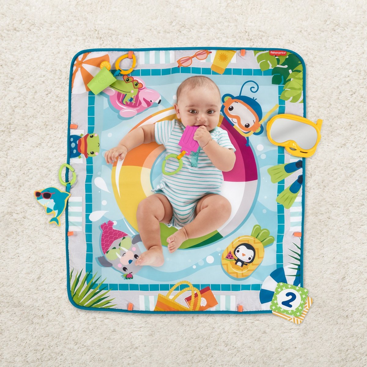 Fisher-price - Tapis D’activités Amusant - Tapis D’éveil Pour Bébé - Dès La Naissance multicolore, FISHER PRICE