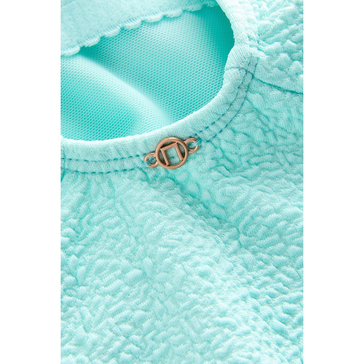 Maillot de bain gainant ruché sur le côté vert menthe texturé, NEXT