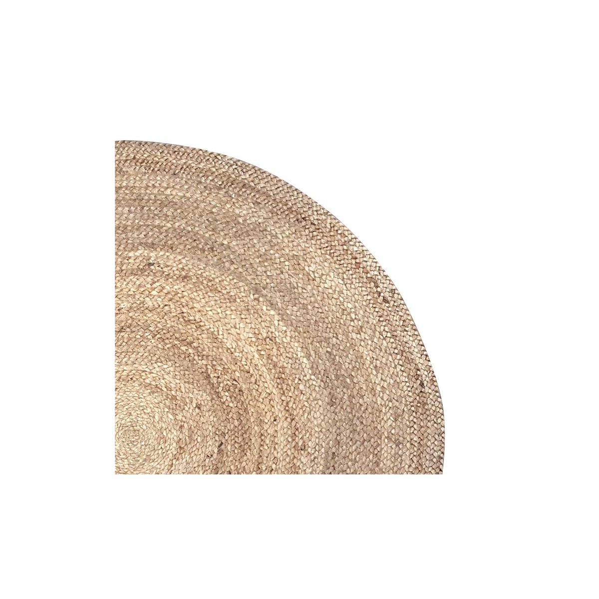 Tapis rond design jute Natural living marron, URBAN LIVING