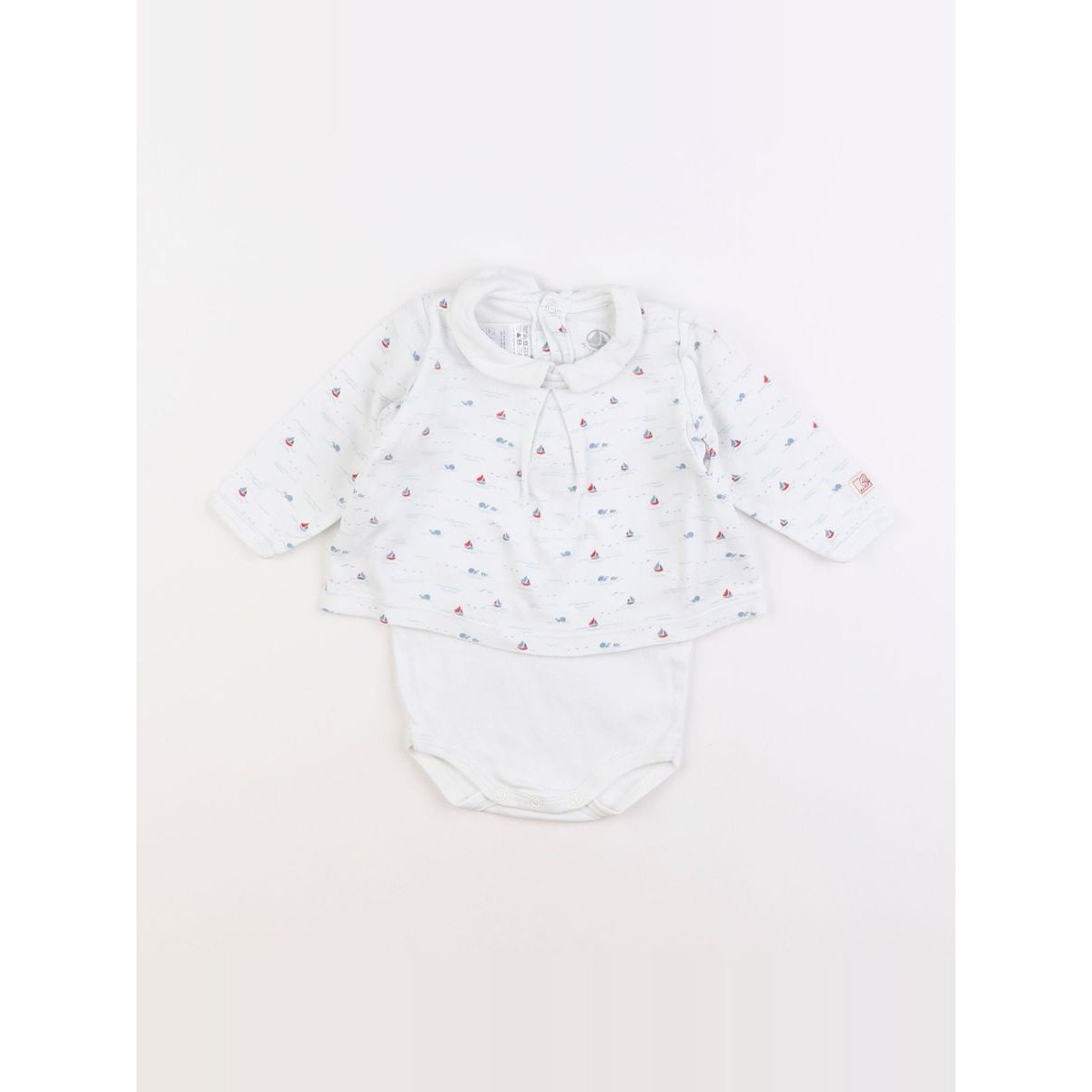 Body tee-shirt - Très bon état blanc, PETIT BATEAU