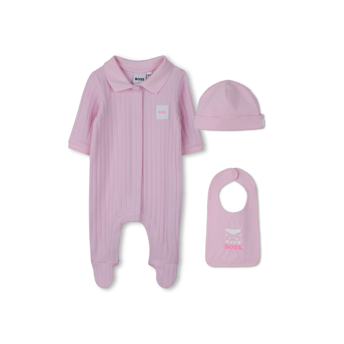 Ensemble pyjama, bavoir et bonnet festival bloom, BOSS KIDSWEAR