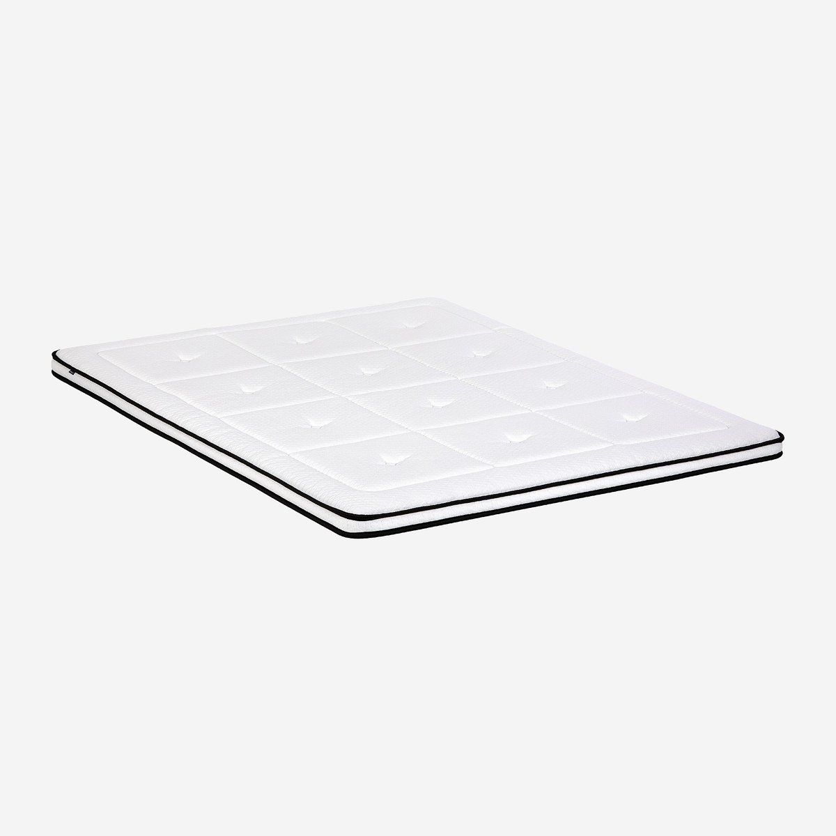 Surmatelas en mousse à mémoire de forme SERENITE blanc, HABITAT