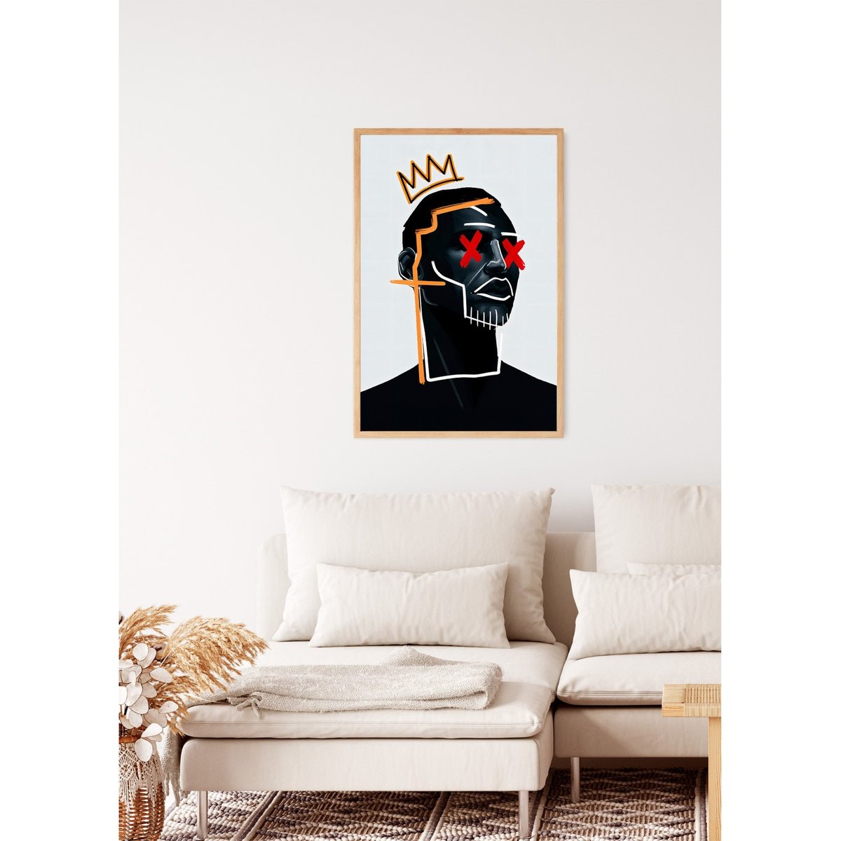 Affiche Roi moderne blanc, L'AFFICHERIE