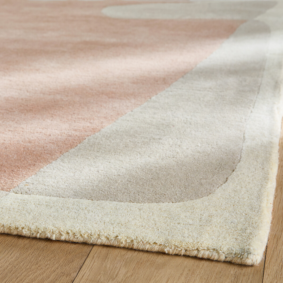 Caldera Hand Tufted Wool & Lyocell Rug pinky beige, AM.PM
