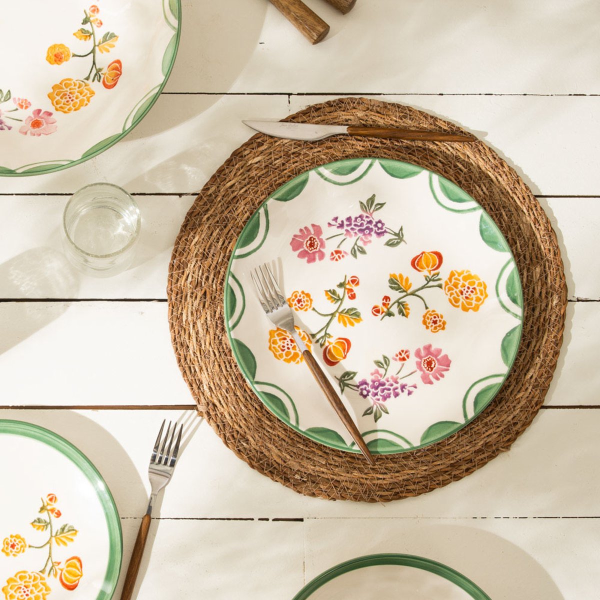 Assiette plate Amaya 27,5 cm (lot de 6) multicolore, TABLE PASSION