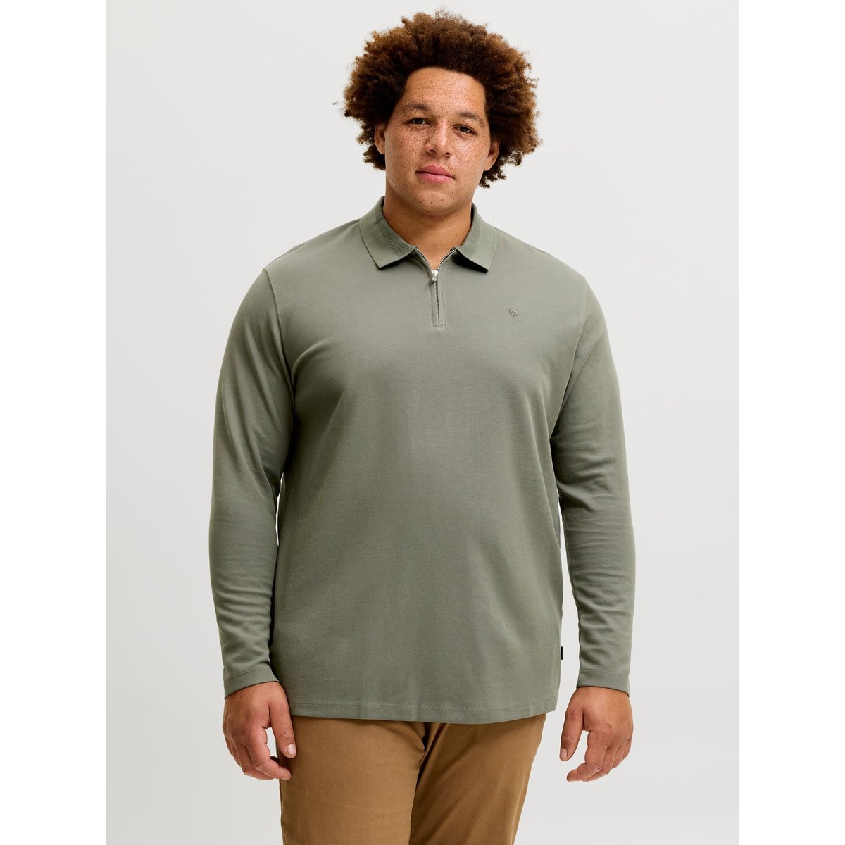 Polo grise - smokey olive, JACK & JONES