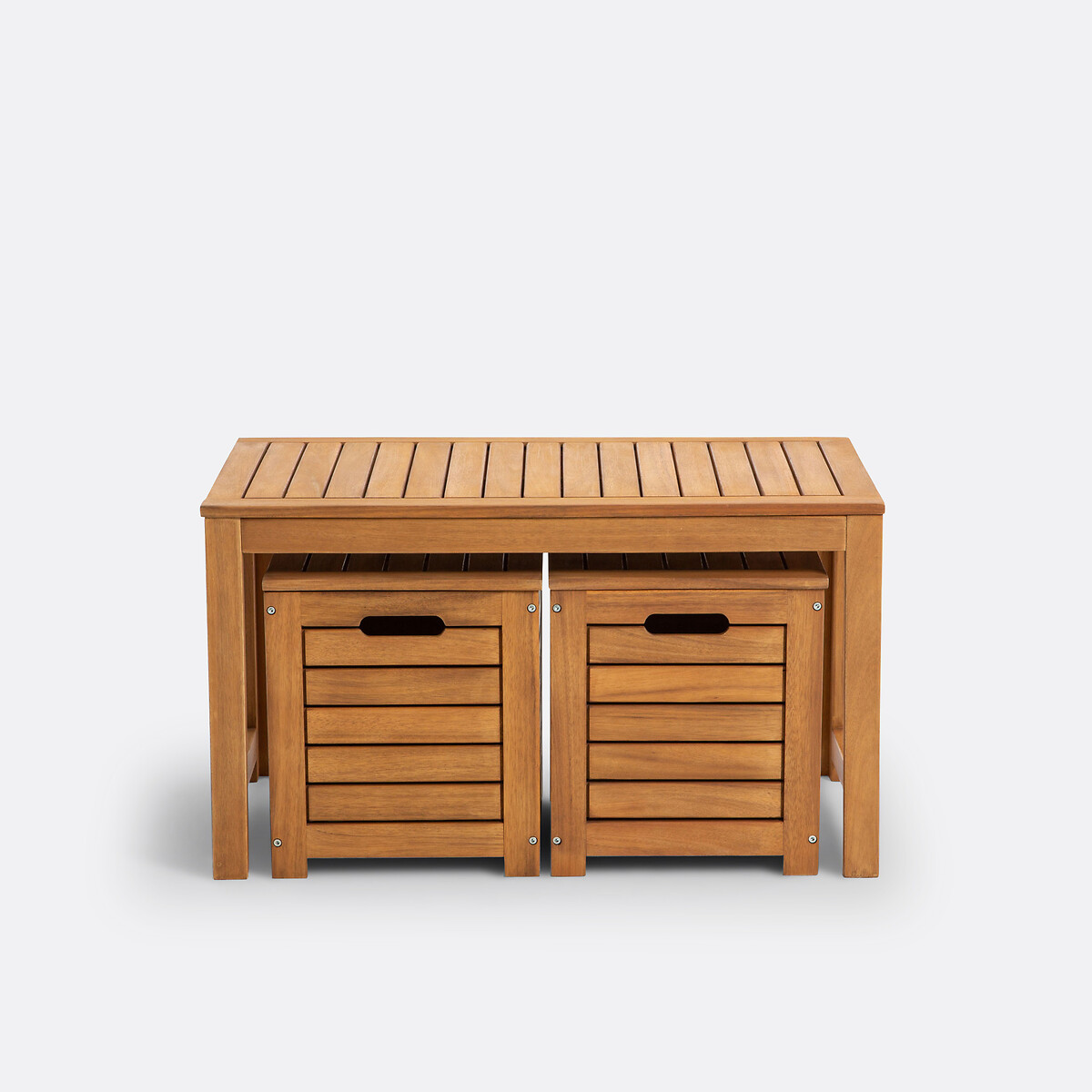 Banc et coffres de jardin en acacia, Garden acacia, LA REDOUTE INTERIEURS
