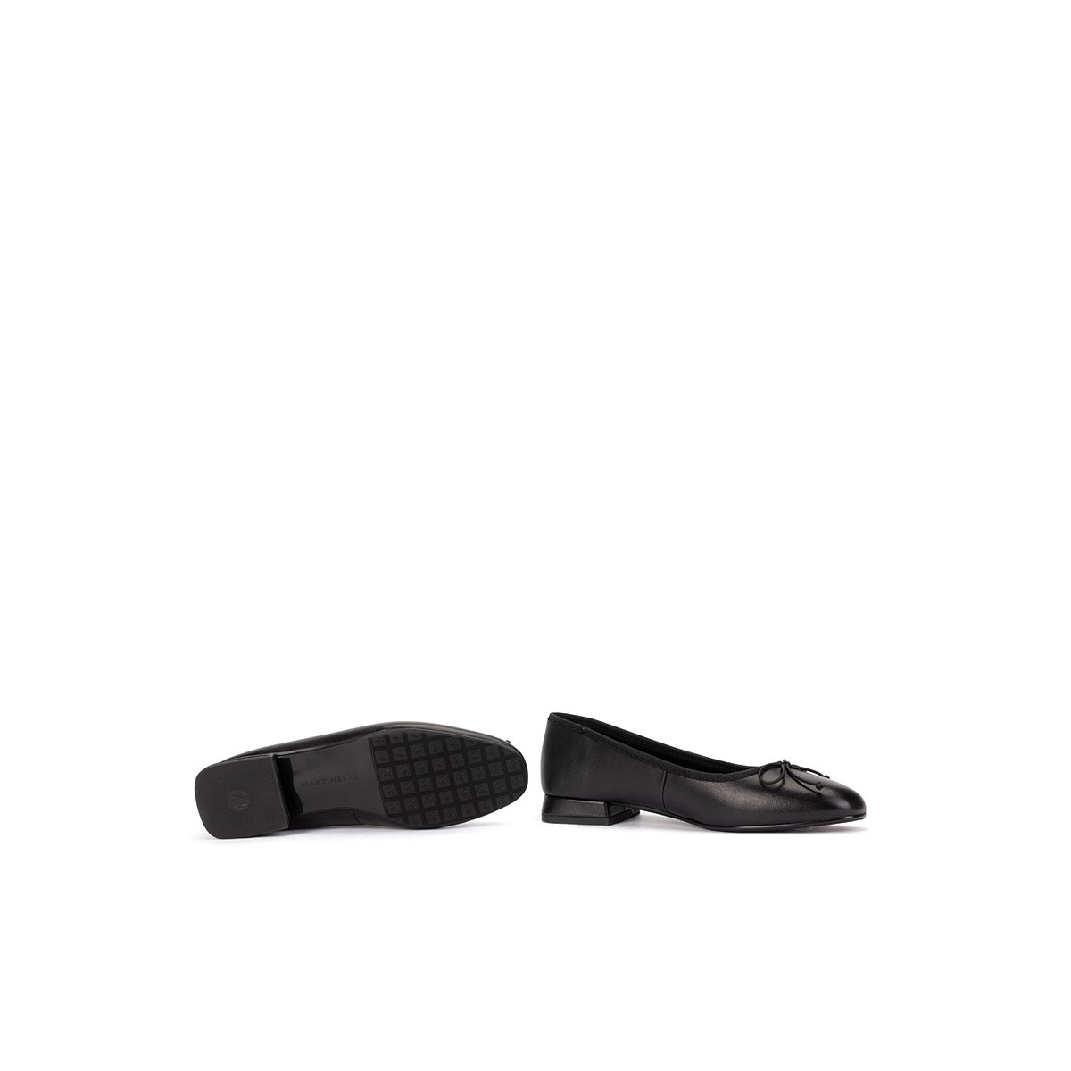 Ballerines cuir Quirinale black, MARTINELLI