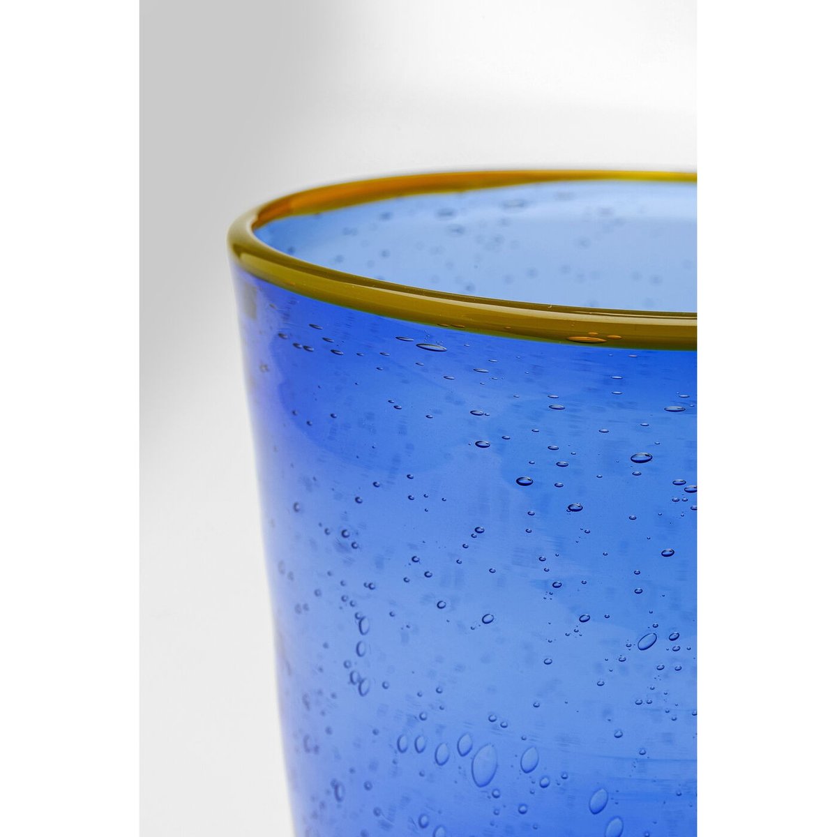 Lot de 4 verres à eau, BUBBLES bleu, KARE DESIGN