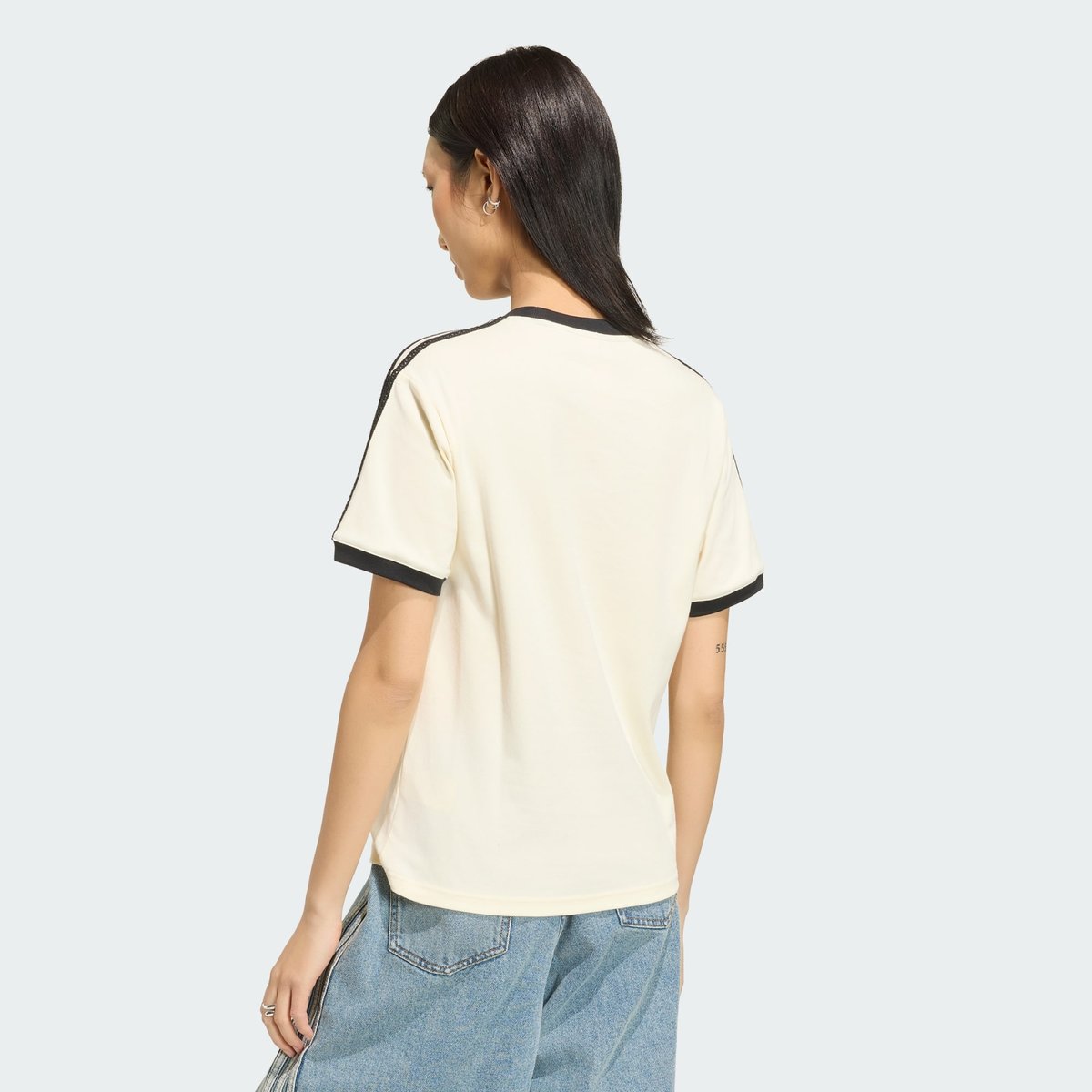 T-Shirt 3 Bandes T-Shirt 3 Bandes cream white, adidas Originals
