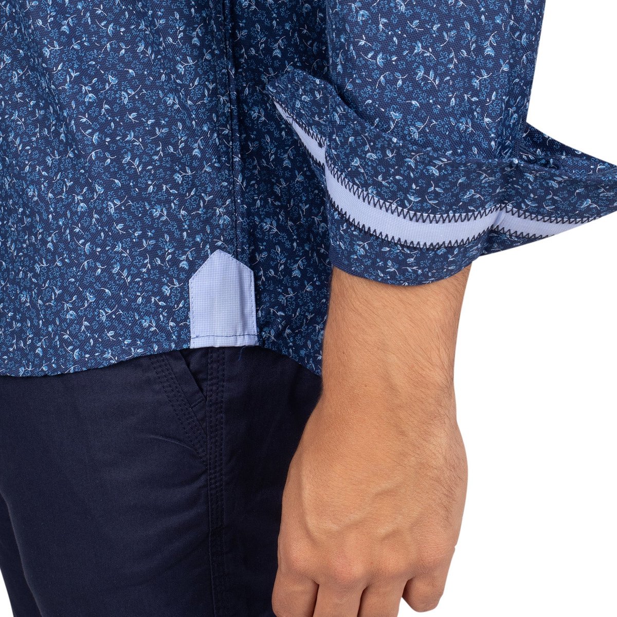 Chemise imprimé LIBERTY navy, SHILTON