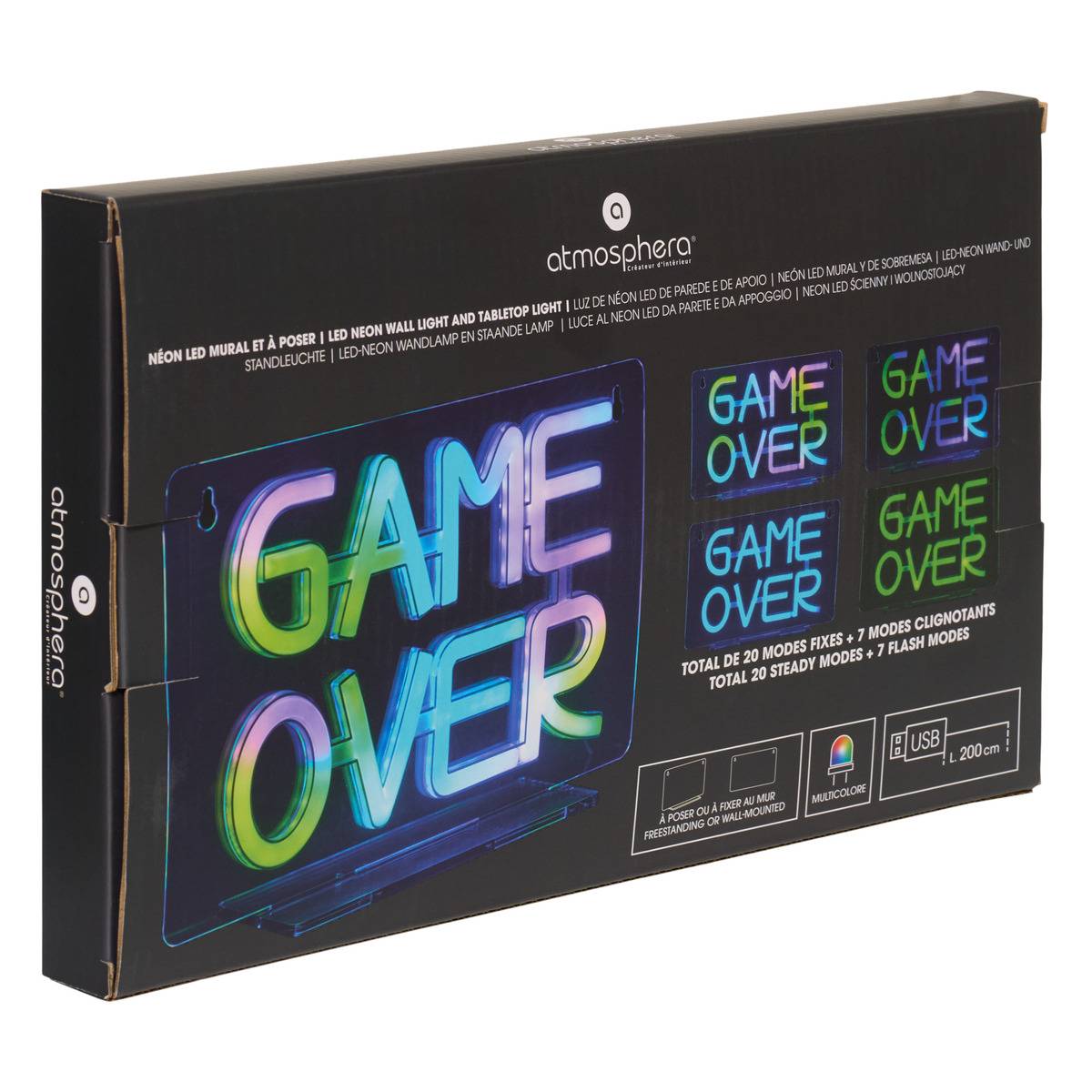 Néon LED GAME multicolore, ATMOSPHERA