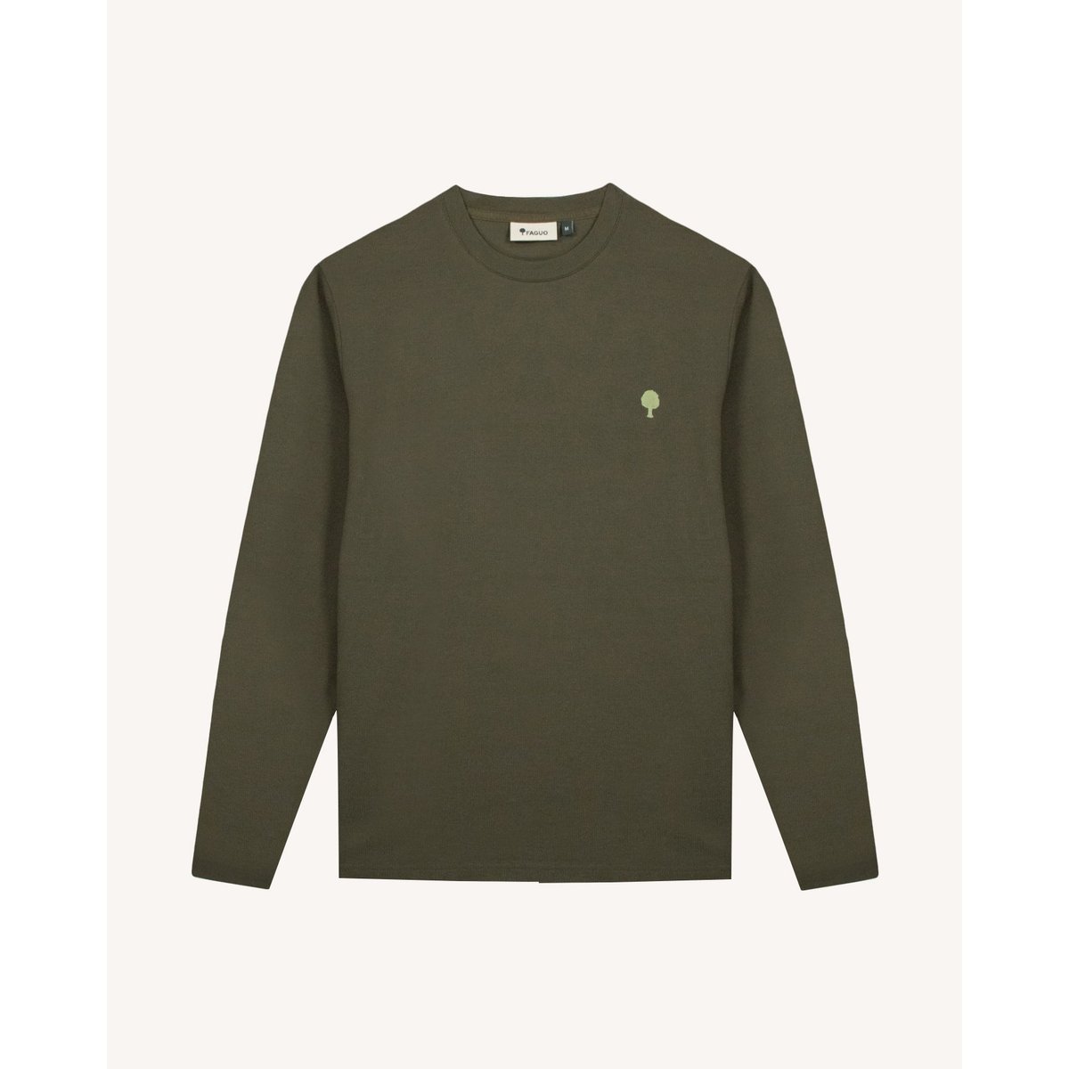 T-shirt en maille kaki, FAGUO