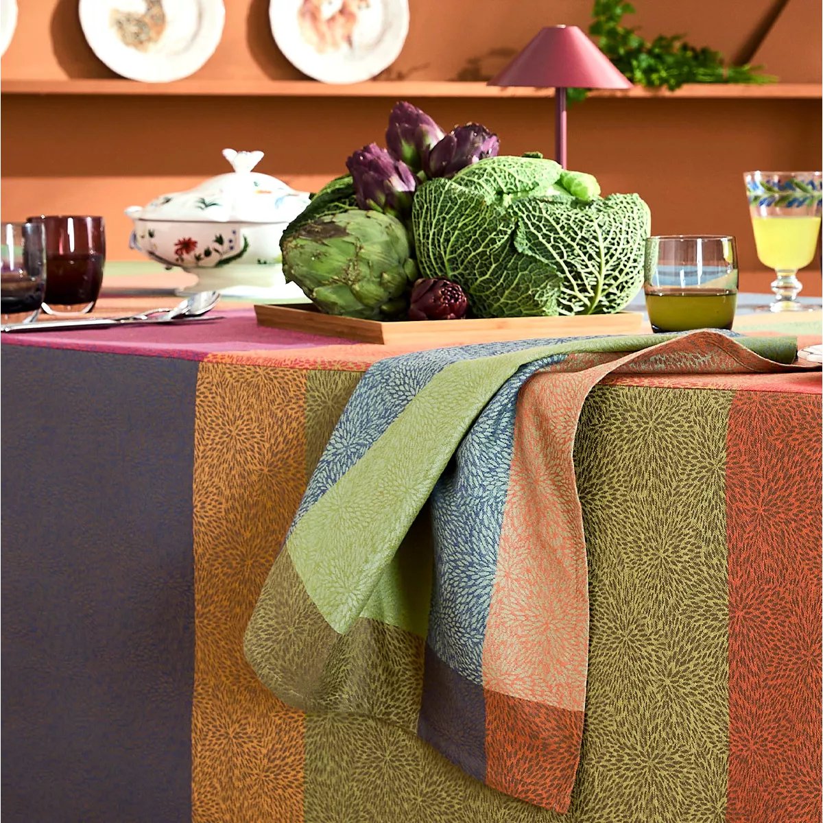 Serviette pur coton MILLE BAIES shetland, GARNIER THIEBAUT