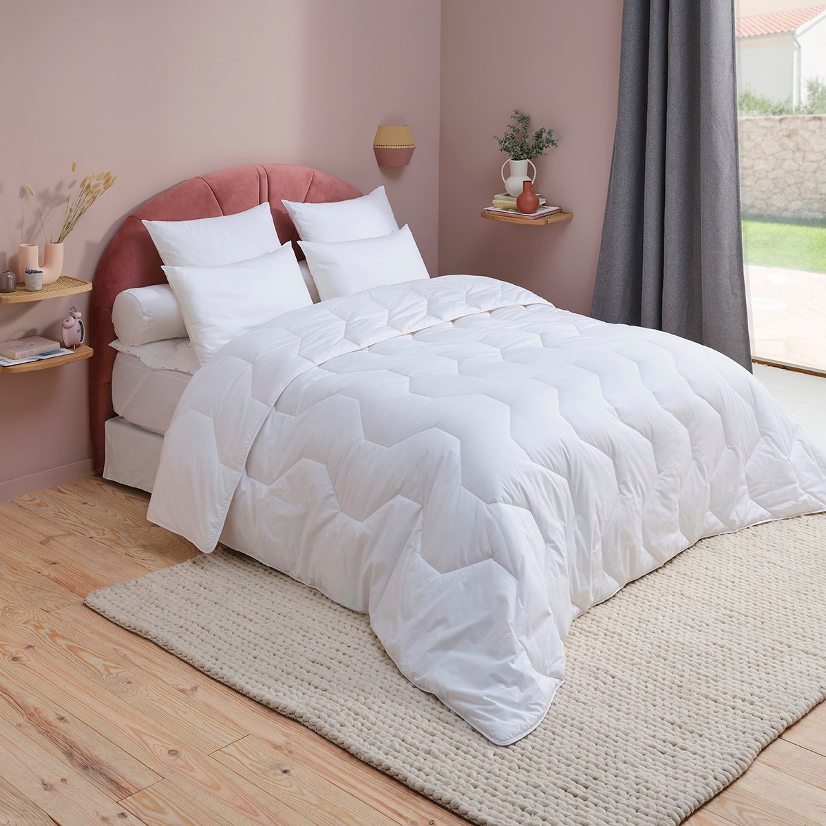 Couette Fleur de lin tempérée blanc, DODO