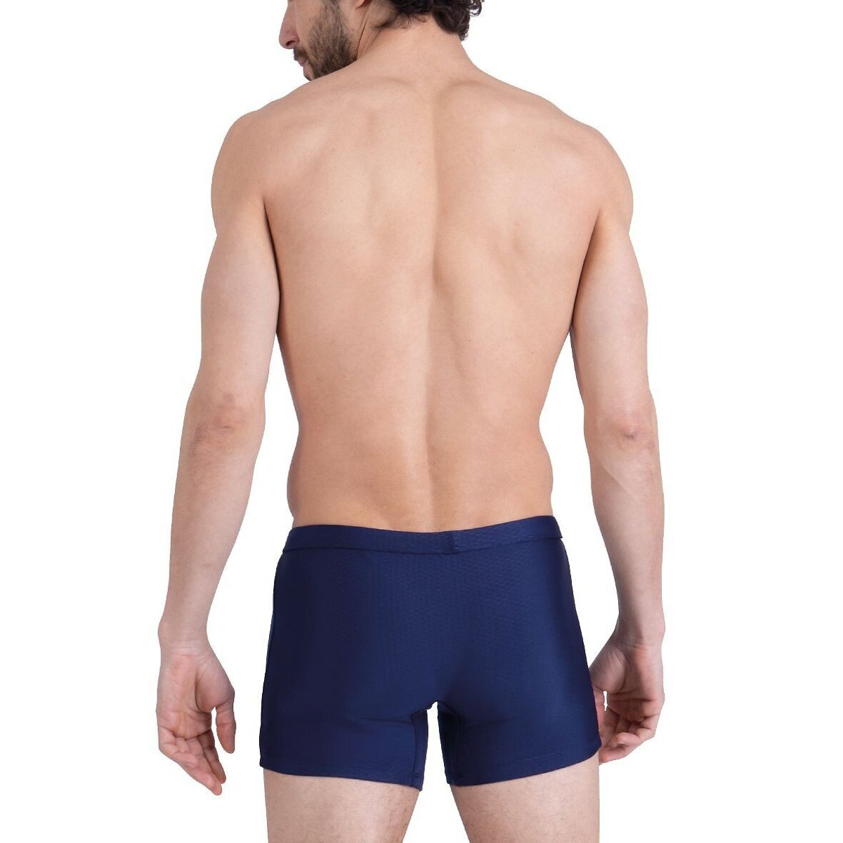 Boxer da bagno lungo, supporto rinforzato blu marino, ATHENA