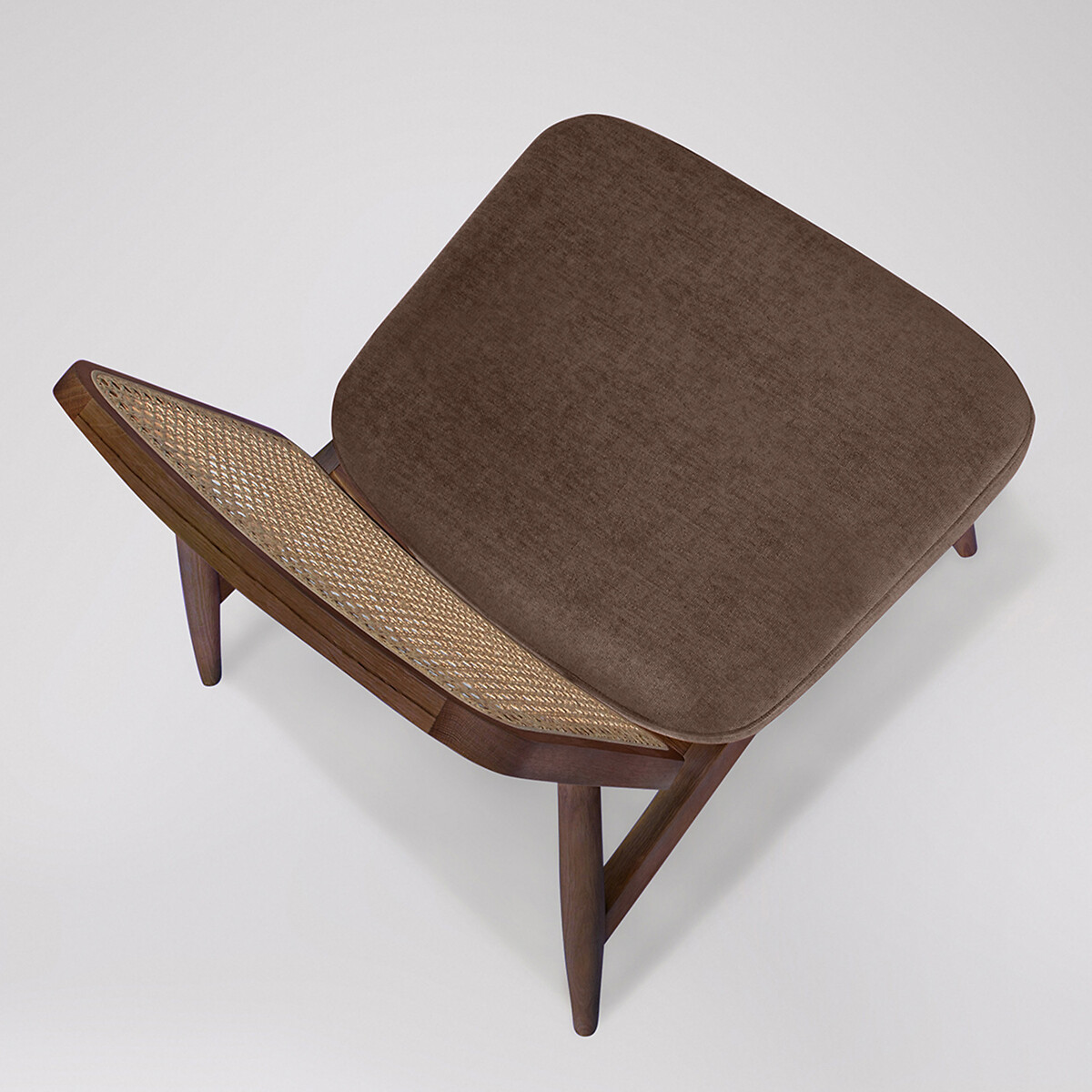 Linton Fabric Armchair brown, SWOON