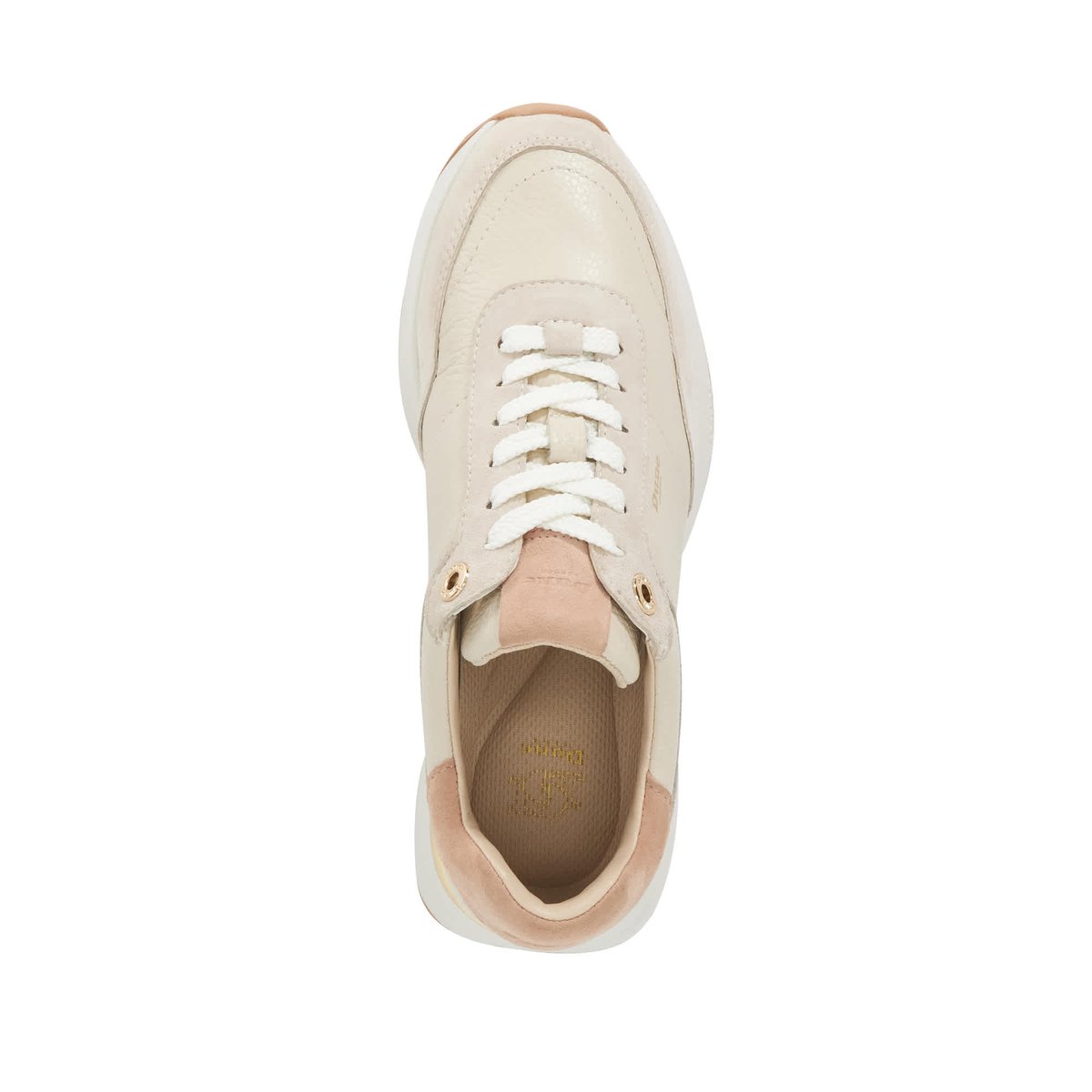Baskets de course à lacets - EMOTION cream-leather, DUNE LONDON