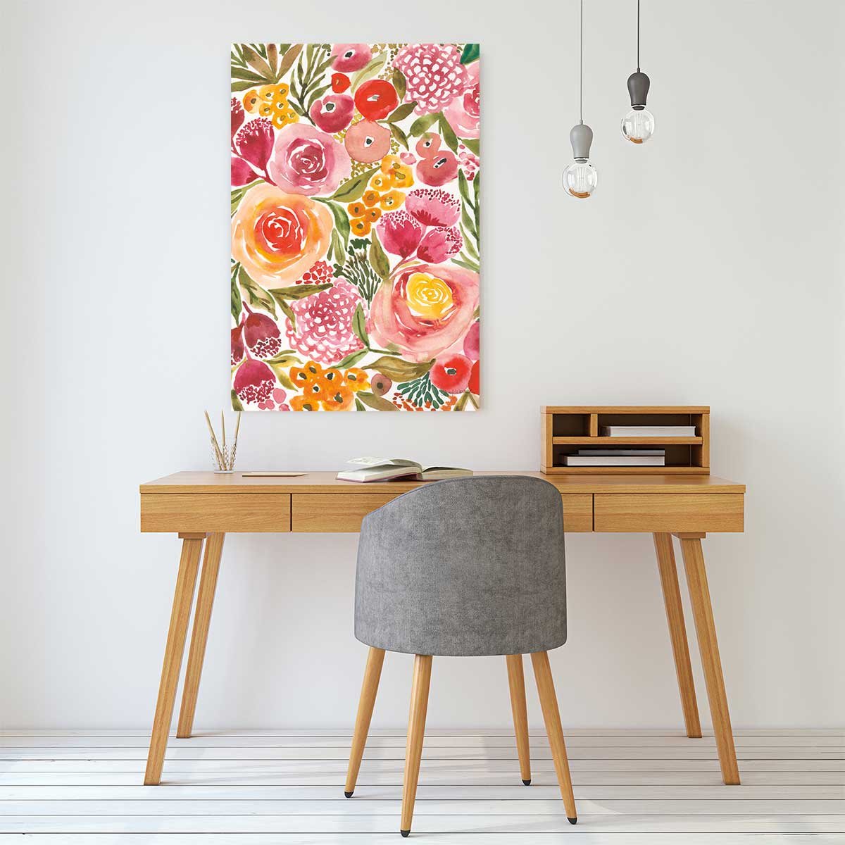 Tableau fleurs pivoine tableau alu dibond, HEXOA