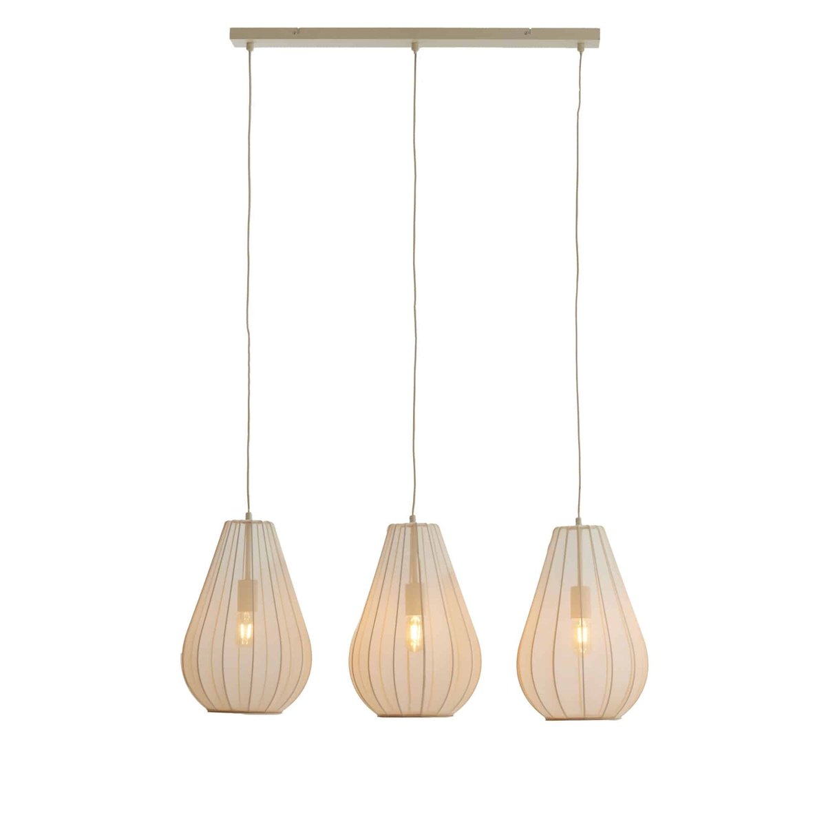 Lampe Suspendue Textiles ITELA sable, LIGHT & LIVING
