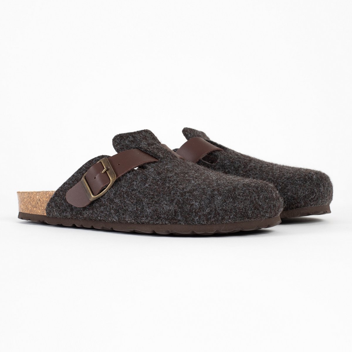 Sabots en cuir MOKE pour homme marron, BAYTON