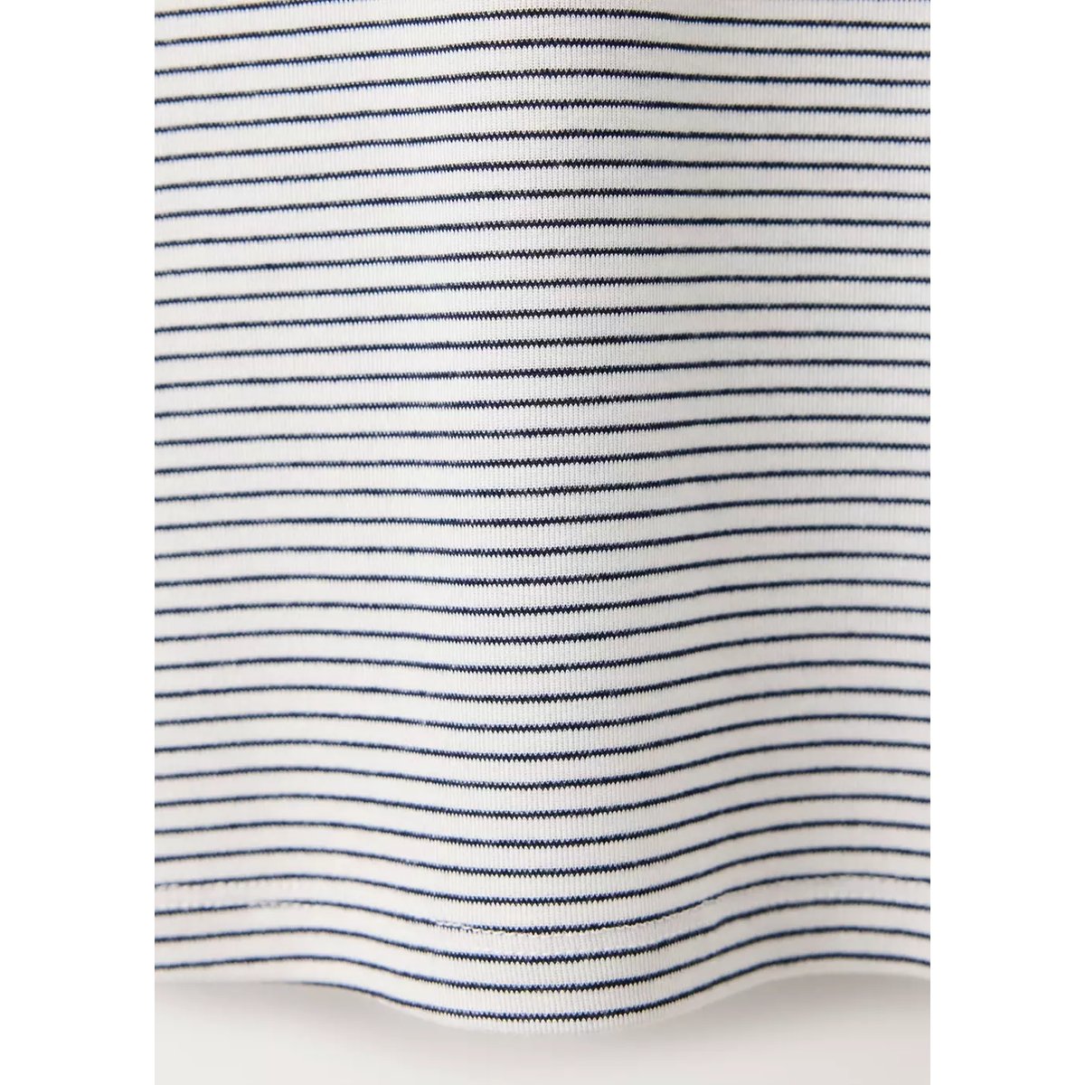T-shirt de pyjama à rayures avec boutons ivoire, MANGO