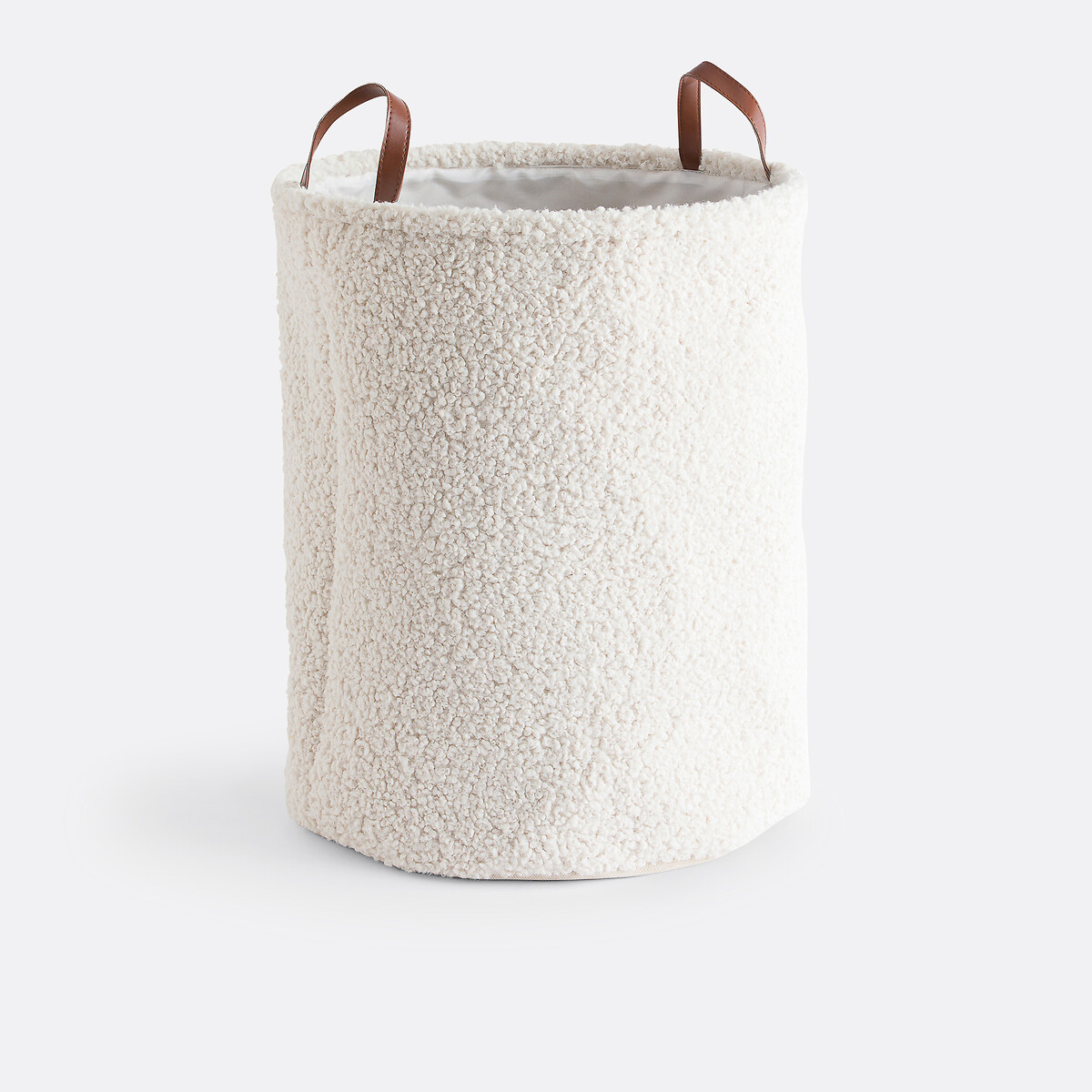Panier à linge bouclette, Boklio ecru, LA REDOUTE INTERIEURS