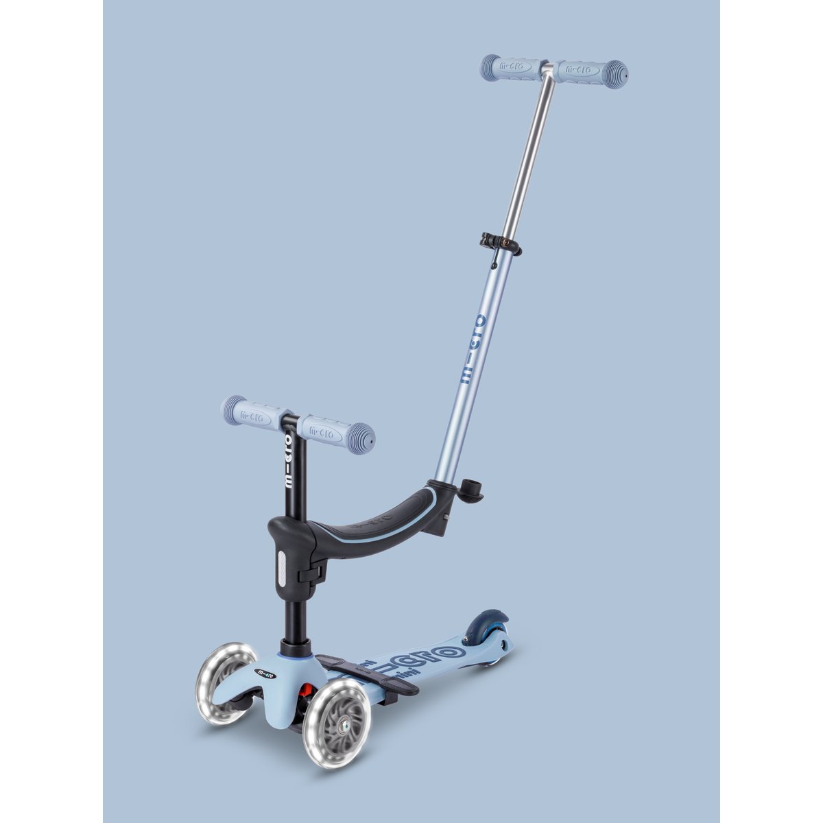 Mini Micro Rock Go LED - Ardoise bleu, MICRO MOBILITY