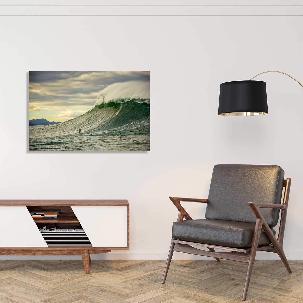 Tableau Tableau photo belharra vague tableau alu dibond, HEXOA